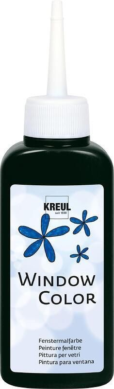 Barva na sklo Window Color, Black, 80ml, KREUL