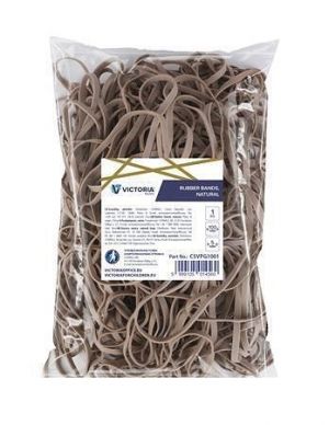 Gumička, 100x5 mm, VICTORIA, 1 kg, přírodní barva