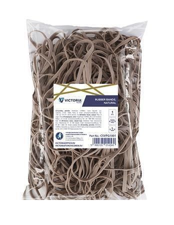 Gumička, 100x5 mm, VICTORIA, 1 kg, přírodní barva