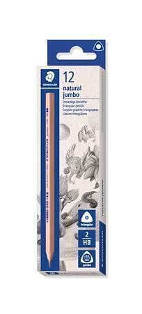 Grafitová tužka "Noris natural jumbo 119N", HB, trojhranná, JUMBO, STAEDTLER 119N-HB