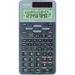 Kalkulačka vědecká "EL-520TGGY", černá/šedá, 400 funkcí, SHARP SH-EL520TGGY