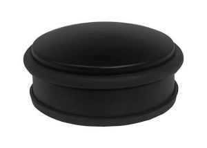 Dveřní zarážka, černá, ocel / elastomer, ALBA DOORSTOP BK