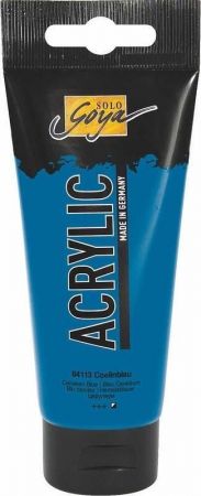 Akrylová barva "SOLO GOYA", Cerulean Blue, 100 ml v tubě, KREUL