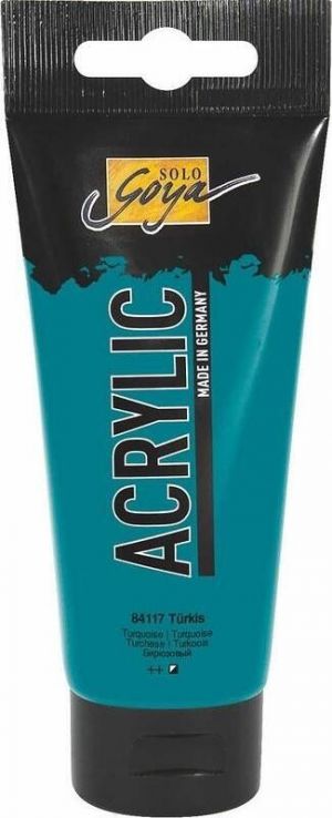 Akrylová barva "SOLO GOYA", Turquoise, 100 ml v tubě, KREUL