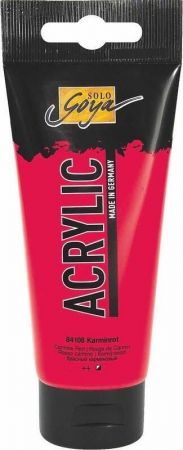 Akrylová barva "SOLO GOYA", Carmine Red, 100 ml v tubě, KREUL