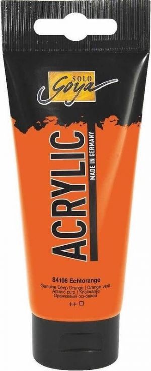 Akrylová barva "SOLO GOYA", Genuine Orange, 100 ml v tubě, KREUL