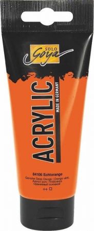 Akrylová barva "SOLO GOYA", Genuine Orange, 100 ml v tubě, KREUL