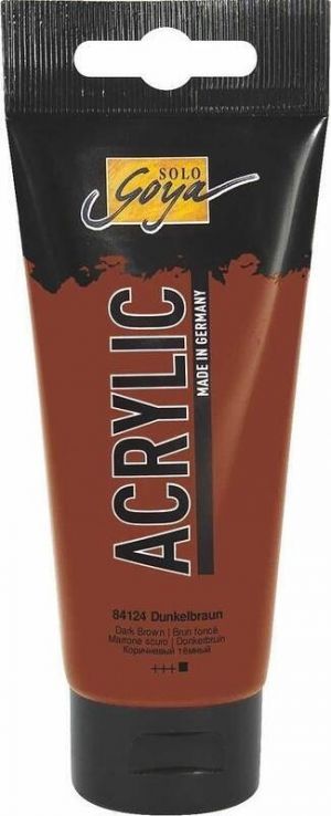Akrylová barva "SOLO GOYA", Dark Brown, 100 ml v tubě, KREUL