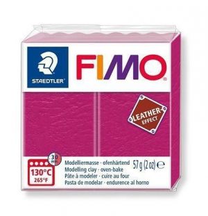 FIMO® "Leather Effect", červená bobule 57g