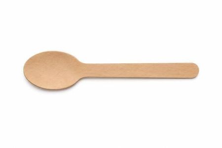 Lžíce, jednorázová, dřevo, 16 cm, 100 ks, SM-CS-16425