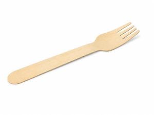 Vidlička, jednorázová, dřevo, 16 cm, 100 ks, SM-CS-14927
