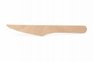 Nůž, jednorázový, dřevo, 16 cm, 100 ks, SM-CS-16426