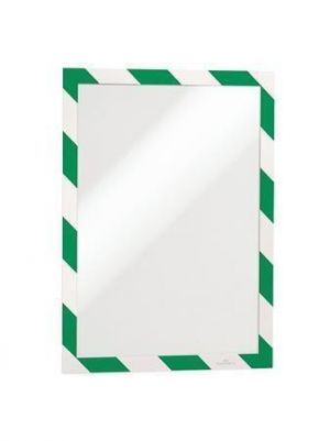 Prezentační rám "DURAFRAME SECURITY", zelená/bílá, A4, samolepicí, 2 ks, DURABLE 4944131