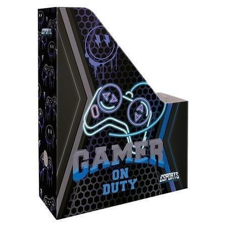 Stojan na časopisy "Esport Gamer on duty", 90 mm, karton, A4, LIZZYSULI 7470218005
