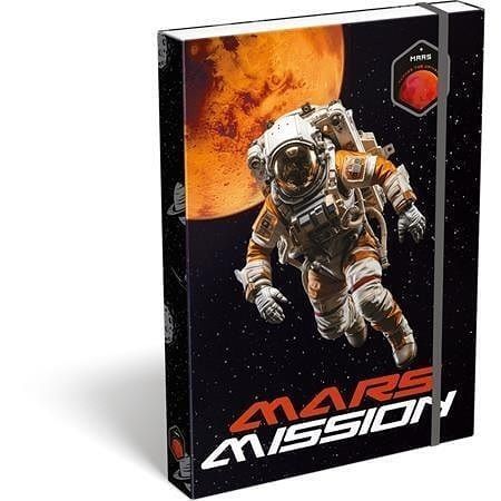 Desky s gumičkou "Mars Mission", 44 mm, karton, A4, LIZZYSULI 7470216006