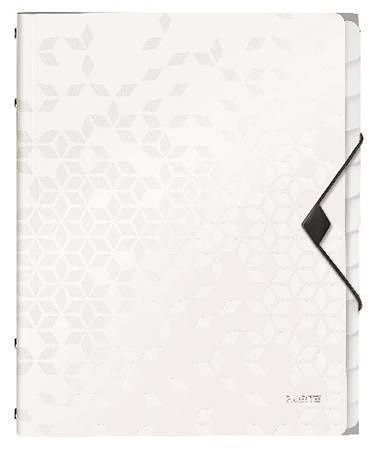 Třídicí kniha "Wow", bílá, 12 částí, A4, LEITZ 46340001