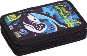 Penál "Shark Attack", dvoupatrový, na zip, LIZZYSULI 7210043002