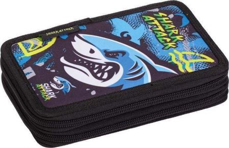 Penál "Shark Attack", dvoupatrový, na zip, LIZZYSULI 7210043002