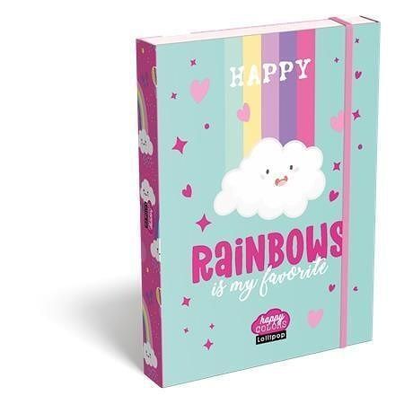 Desky s gumičkou "Lollipop Rainbow", 35 mm, karton, A5, LIZZYSULI 7470217002