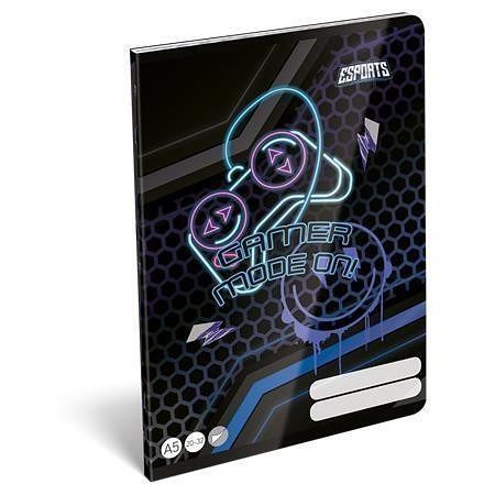 Sešit "Esport Gamer on duty", 20-32, A5, čistý, 32 listů, LIZZYSULI 7500172008