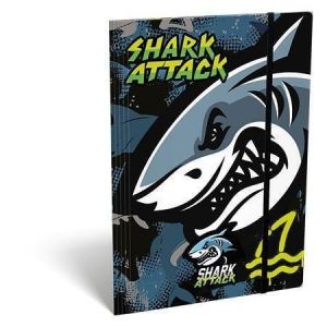 Desky s gumičkou "Shark Attack", karton, A4, LIZZYSULI 7460148007