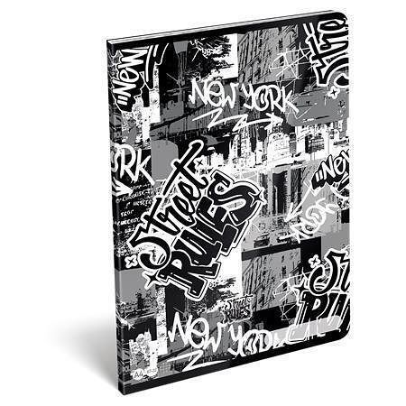 Sešit "Street Rules", A4, čtverečkovaný, 32 listů, LIZZYSULI 7500165004