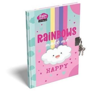 Deník/památník se zámkem "Lollipop Rainbow", A5, čistý, 60 listů, LIZZYSULI 7490225001