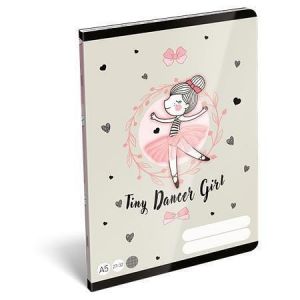 Sešit "Tiny Dancer, Lovely Ballerina", 27-32, A5, čtverečkovaný, 32 listů, LIZZYSULI 75001
