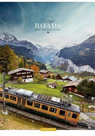 Sešit "The Elegant Roads", mix motivů, A4, linkovaný, 40 listů, SHKOLYARYK A4-040-5262L