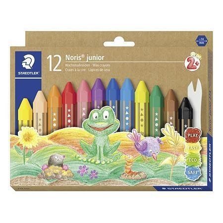 Voskovky "Noris Junior", 12 barev, jumbo, STAEDTLER 224 C12