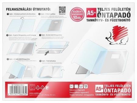 Samolepicí obal na sešity "Ježek", transparentní, A5+, 10 ks, ICO 7450037011