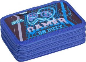 Penál "Esports Gamer on duty", třípatrový, na zip, LIZZYSULI 7210044004