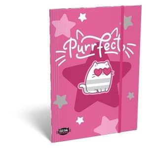 Desky s gumičkou "Kit tok Stars Purrfect", karton, A5, LIZZYSULI 7460149001