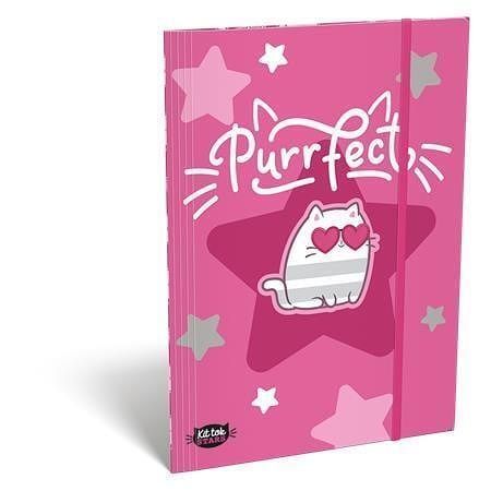 Desky s gumičkou "Kit tok Stars Purrfect", karton, A5, LIZZYSULI 7460149001