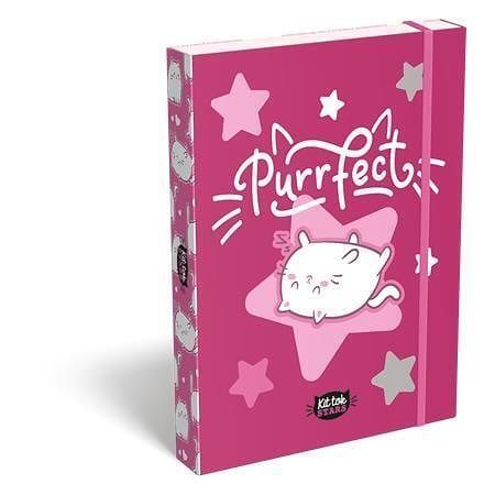 Desky s gumičkou "Kit tok Stars Purrfect", 35 mm, karton, A5, LIZZYSULI 7470217002