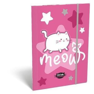Desky s gumičkou "Kit tok Stars Purrfect", karton, A4, LIZZYSULI 7460148002