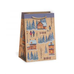 ARGUS Dárková papírová taška (13 x 18 cm) - Zasněžená krajina 08240100
