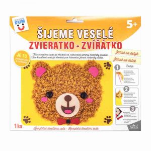 ARGUS Kreativní tvoření šijeme z měkké příze zvířátko - medvídek 19380001