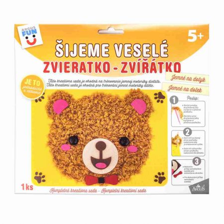 ARGUS Kreativní tvoření šijeme z měkké příze zvířátko - medvídek 19380001