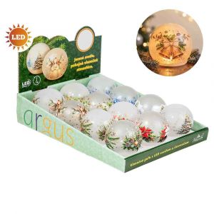 ARGUS Vánoční koule magic s LED světlem, MIX 23758001 - 12 kusů