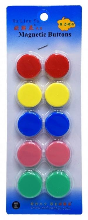 Magnet barevný 2cm 10ks