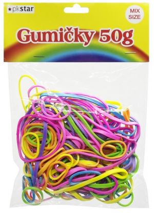Gumičly 50g 38mm mix velikostí PK168-9
