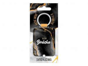 Jmenná svítící klíčenka NTI 0006 Bezva brácha CZ