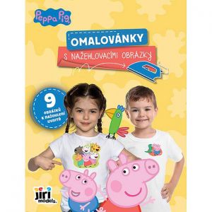 Omalovánky s nažehlovacími obrázky Prasátko Peppa