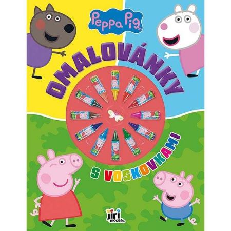 Omalovánky s voskovkami Prasátko Peppa