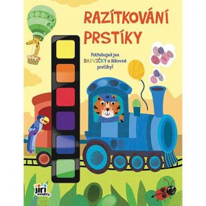 Razítkování prstíky Vlak