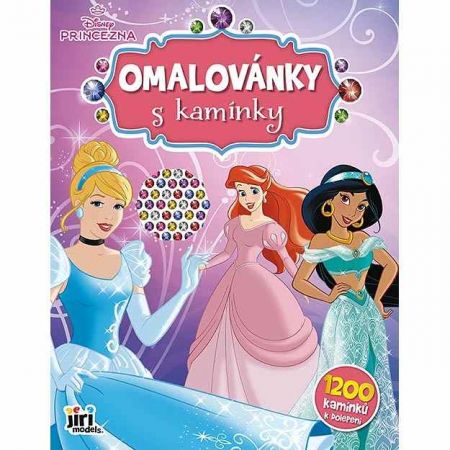 Omalovánky s kamínky Disney Princezny