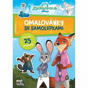 Omalovánky A4 se samolepkami Zootropolis