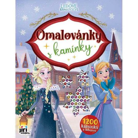 Omalovánky s kamínky Ledové královstí Vánoce