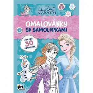 Omalovánky A4 se samolepkami Ledové království